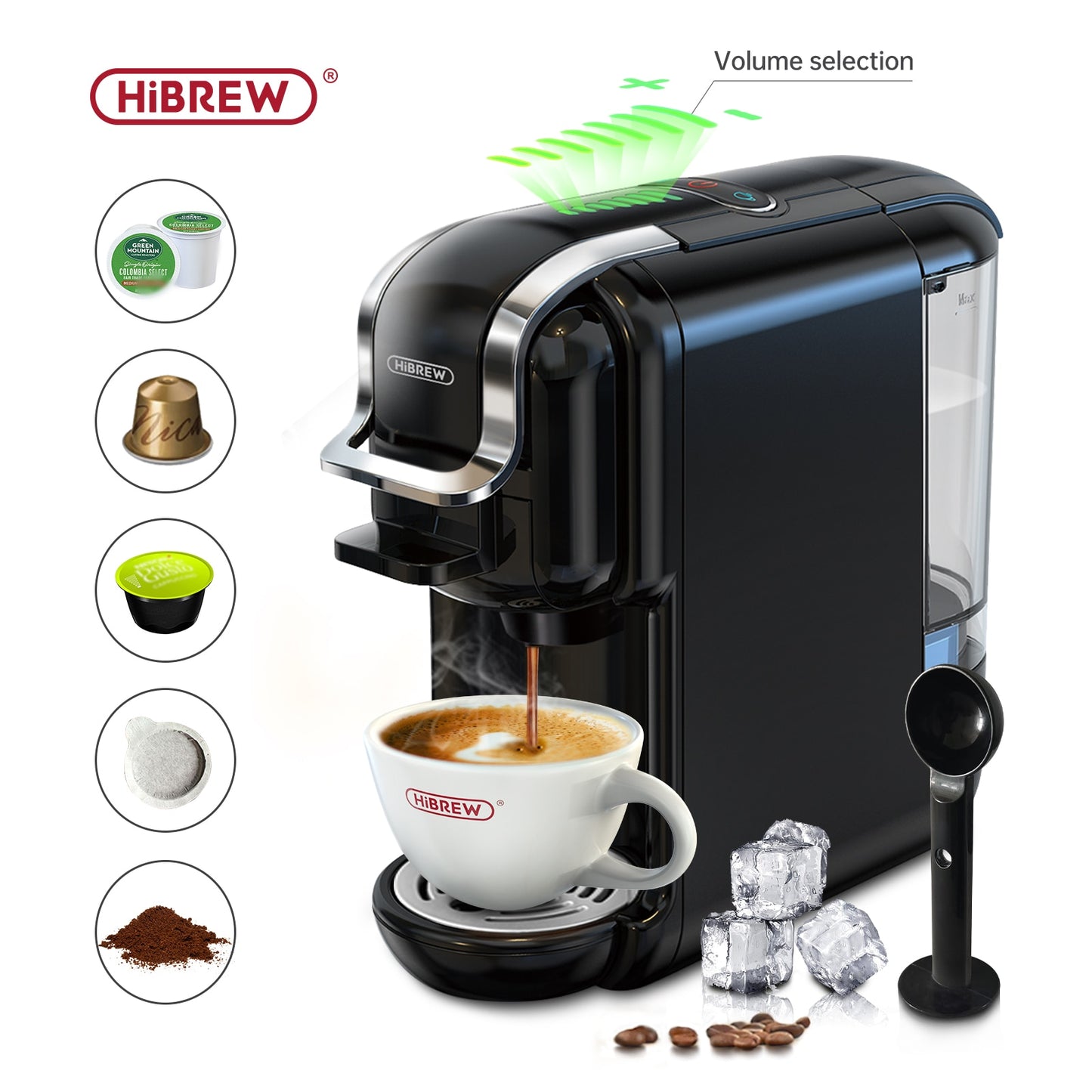 HiBREW 5 in 1 multiple capsule coffee machine